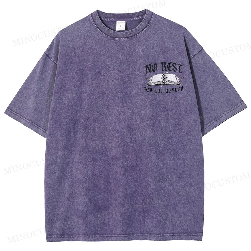 Book Theme Washed T-Shirt 