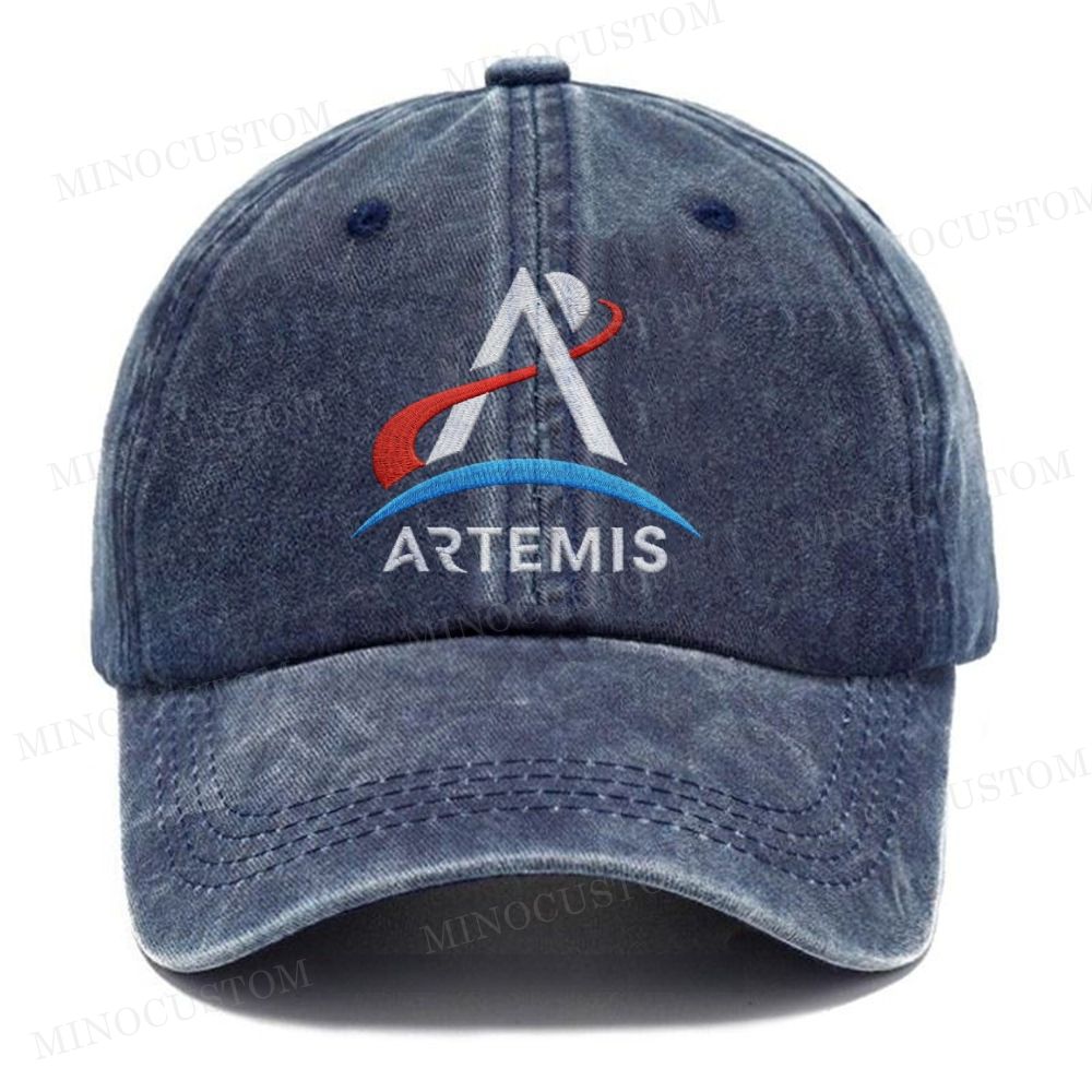 (Embroidery) Artemis Program Washed Cap 