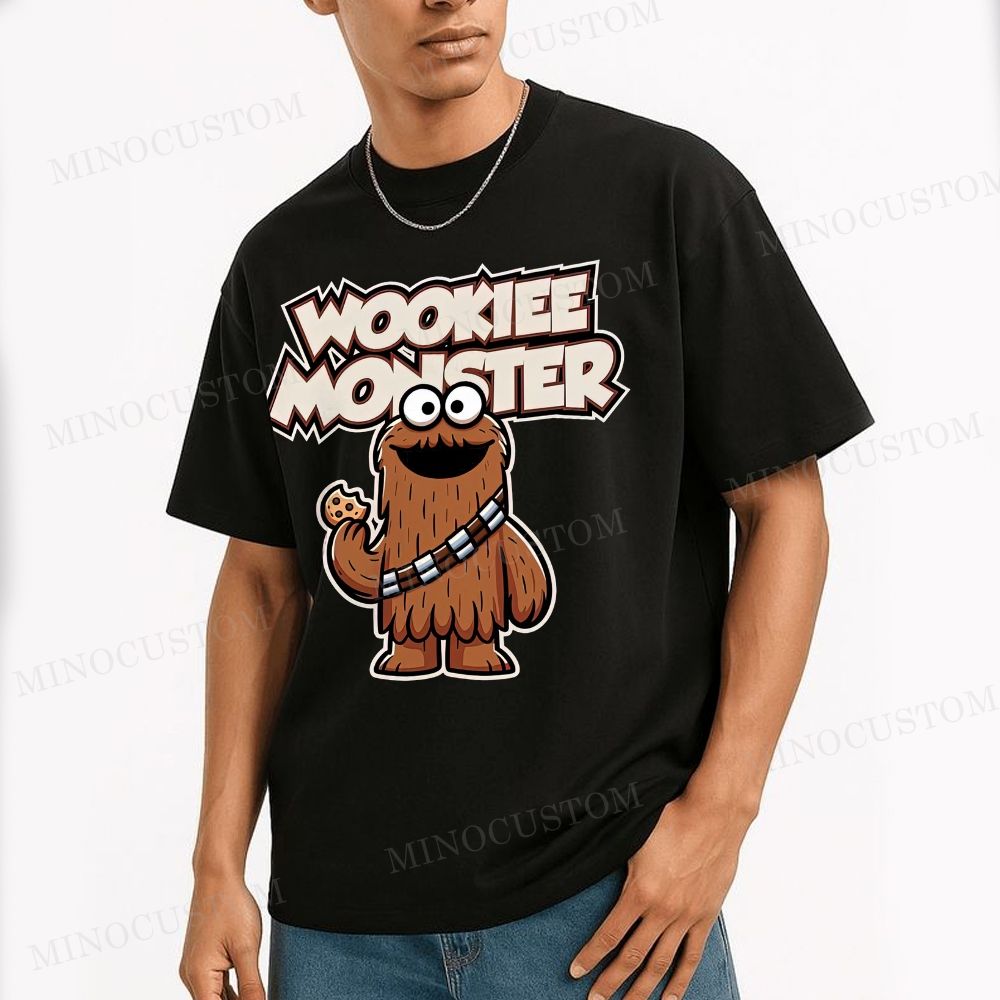 "Wookiee Monster" Sesame Star Wars Cotton T-shirt