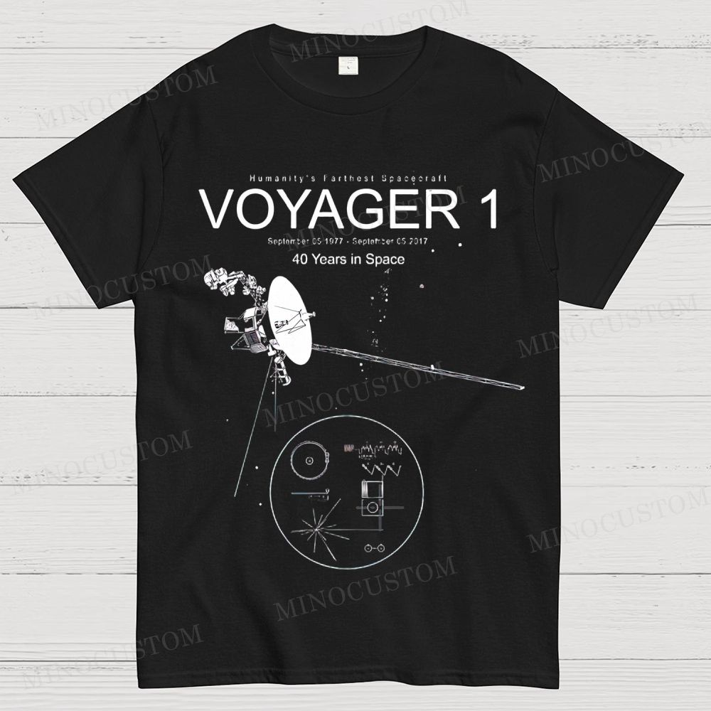 Voyager Space Exploration Graphic Cotton T-shirt 