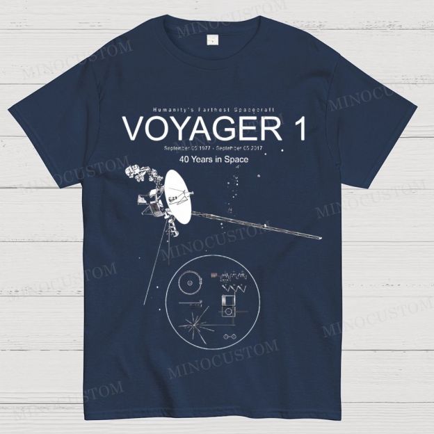 Voyager Space Exploration Graphic Cotton T-shirt 