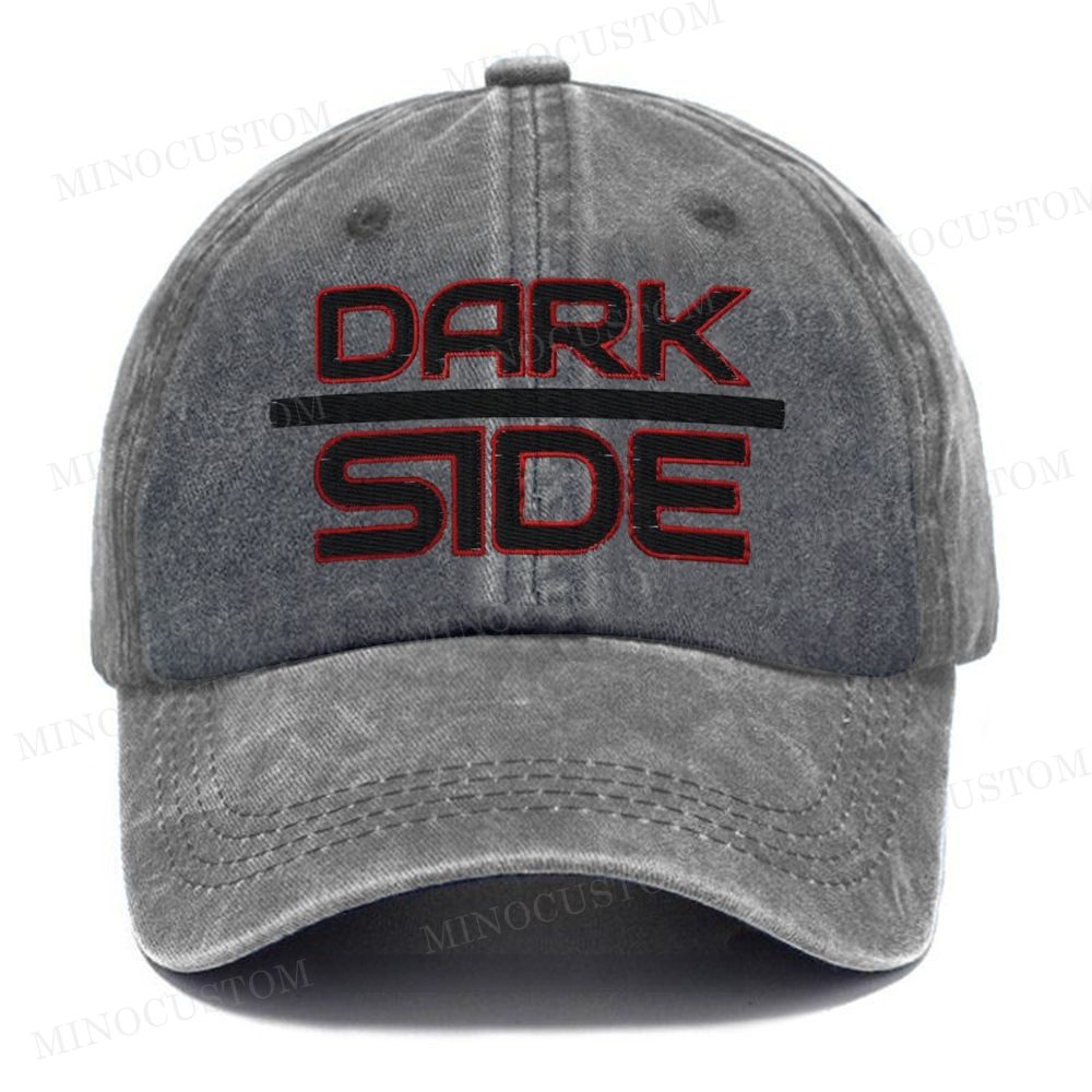 (Embroidery) Welcome To The Dark Side Washed Cap 