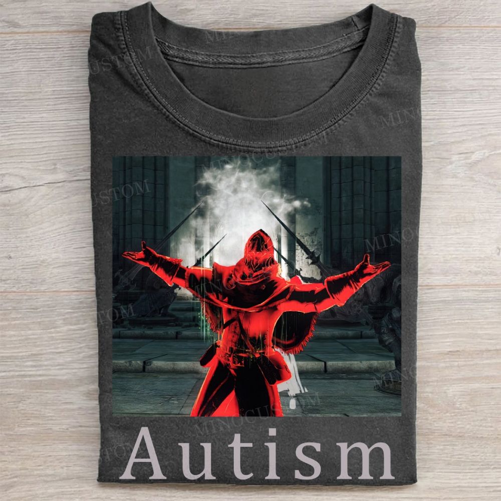 Mystic Hooded Figure Portal Washed Tee
