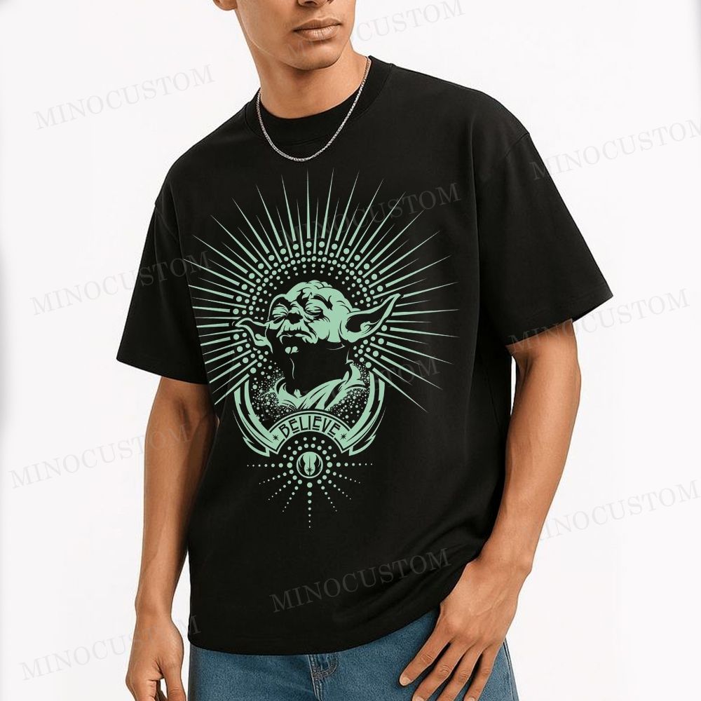 Yoda “Believe” Graphic Cotton T-shirt