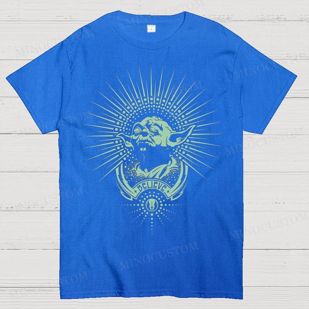 Yoda “Believe” Graphic Cotton T-shirt