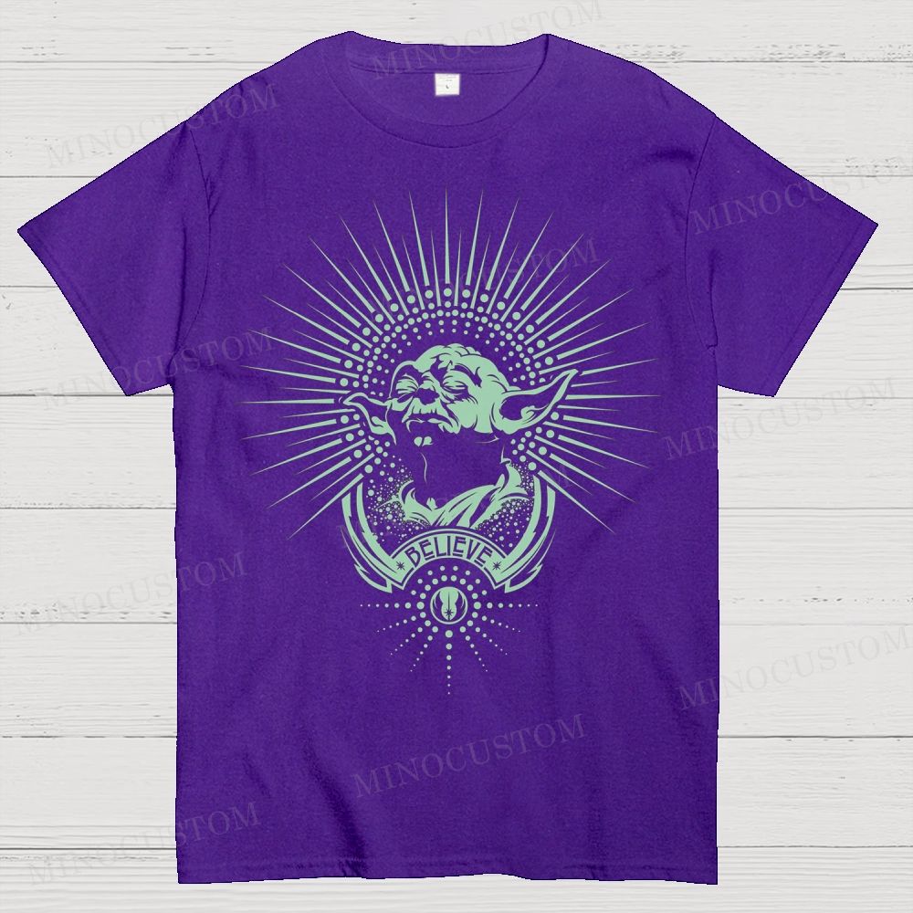 Yoda “Believe” Graphic Cotton T-shirt