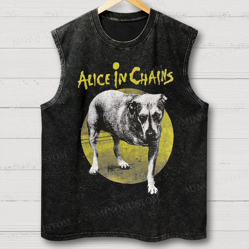 Three-Legged Dog Washed Vest 