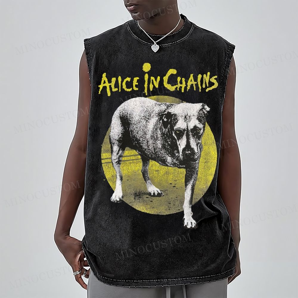 Three-Legged Dog Washed Vest 