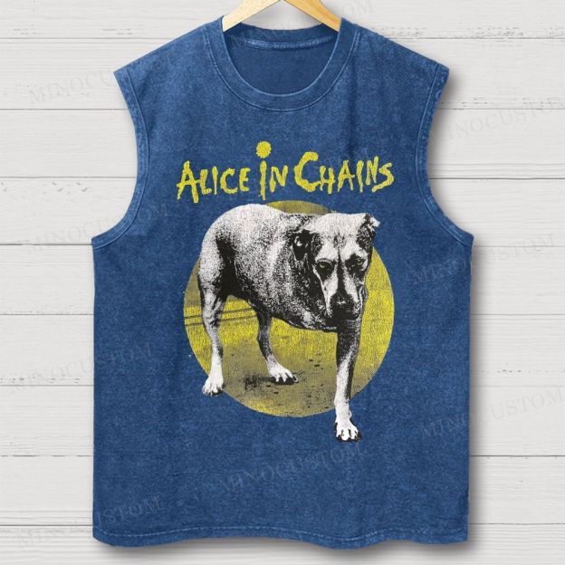 Three-Legged Dog Washed Vest 