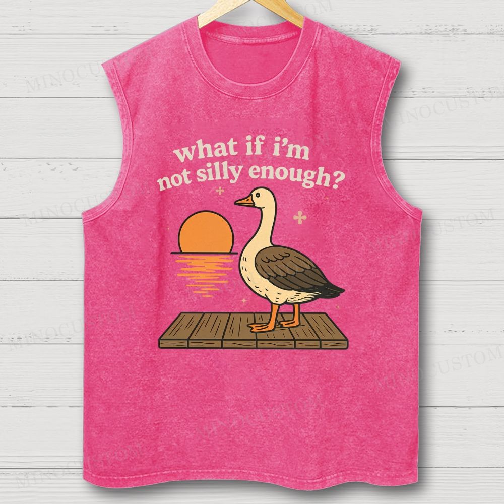 What If I'm Not Silly Enough Washed Vest 