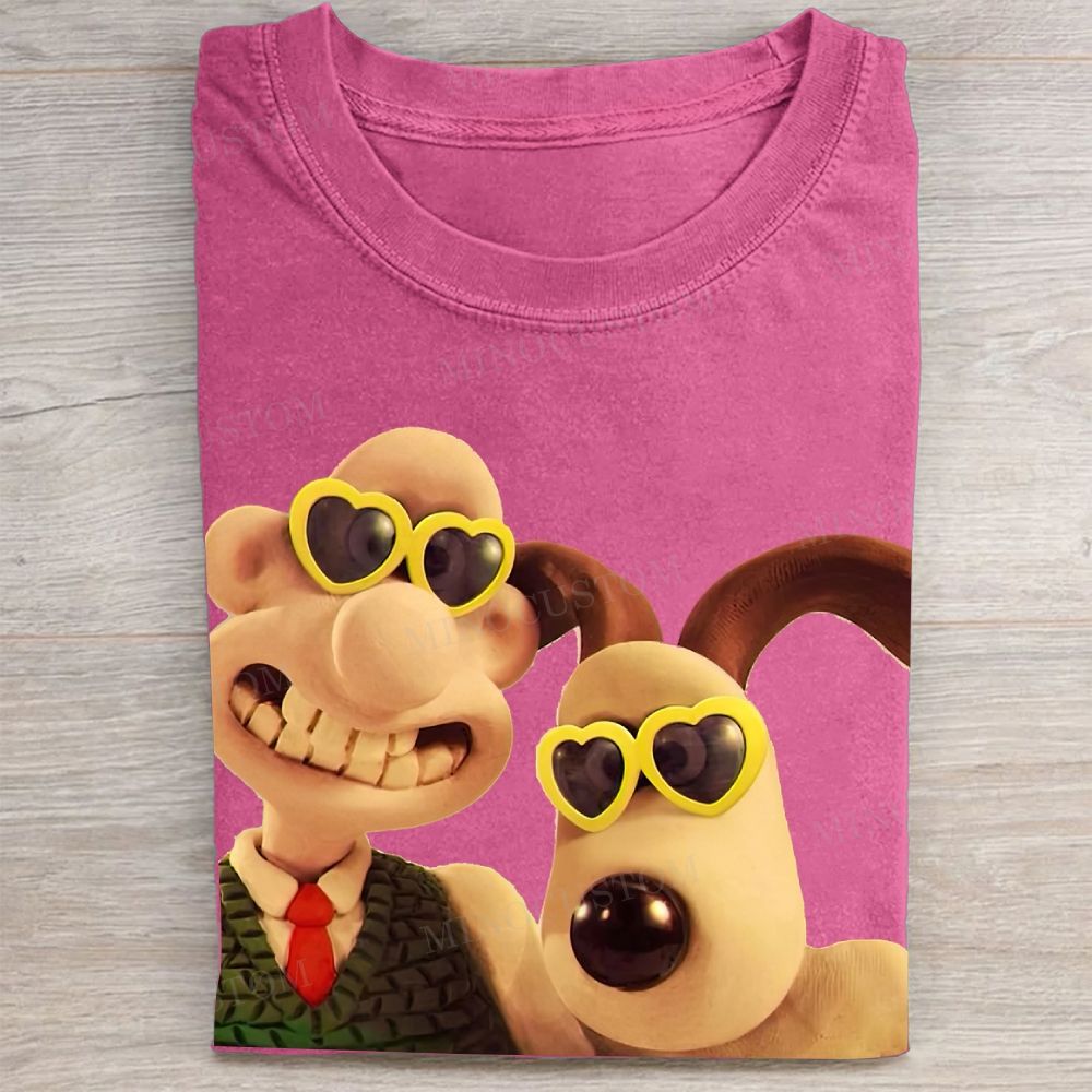 Funny Cartoon Duo Washed Tee 