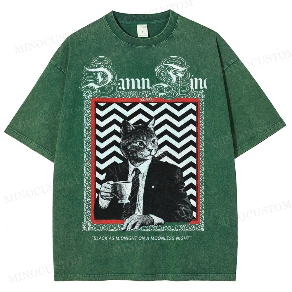 Damn Fine Coffee  Men’s Classic  Washed T-Shirt 