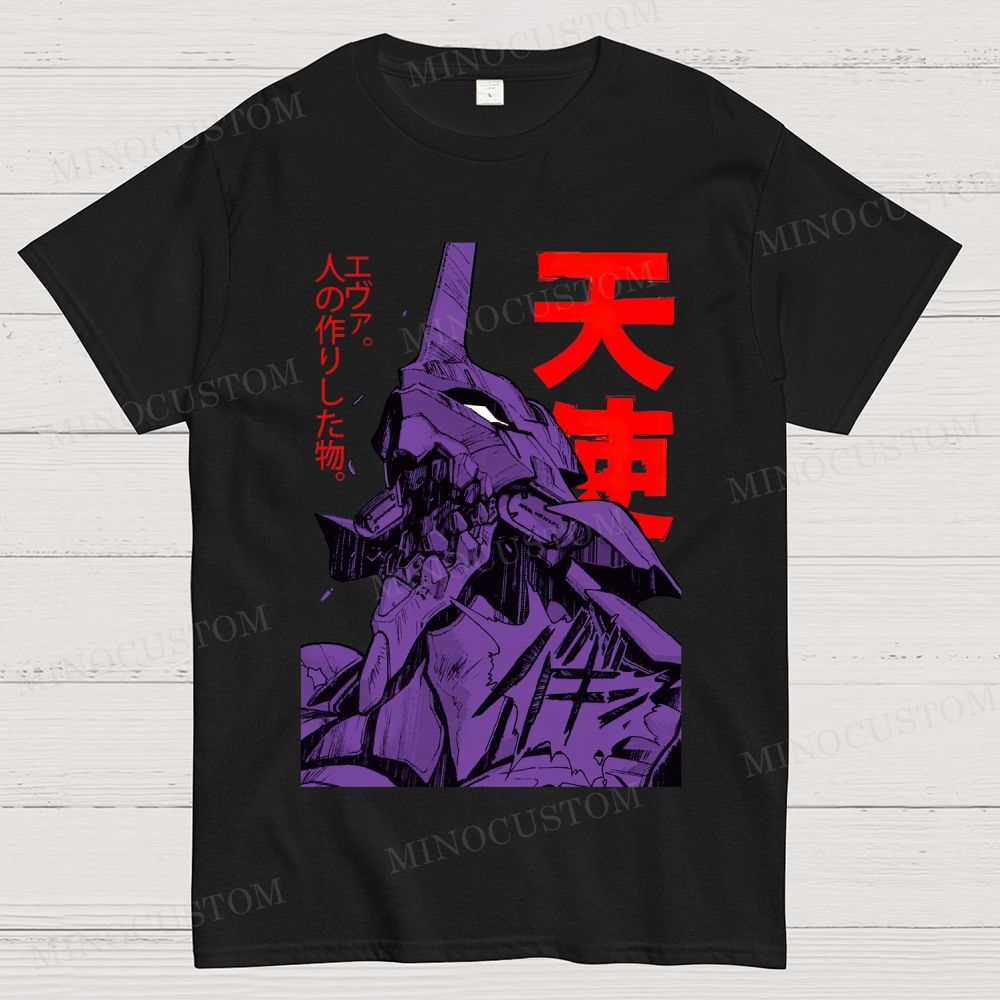 Neon Genesis Evangelion Angel Graphie Cotton T-shirt