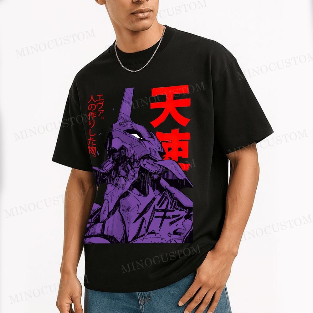 Neon Genesis Evangelion Angel Graphie Cotton T-shirt