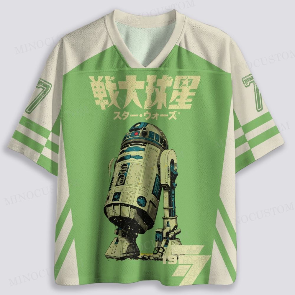 Vintage Droids Japanese Style Breathable Mesh Jersey