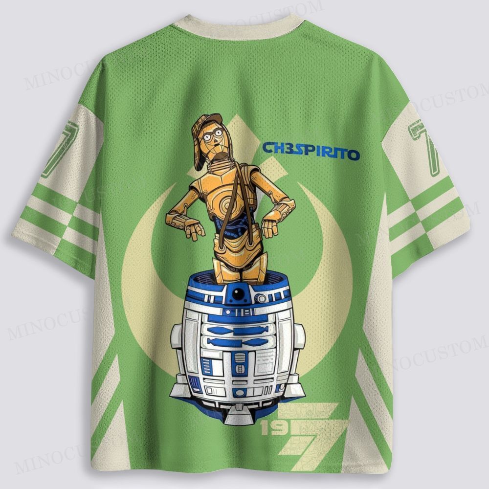 Vintage Droids Japanese Style Breathable Mesh Jersey