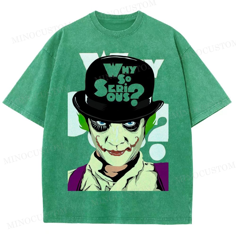 Funny Clown Parody Graphic  Washed T-Shirt 