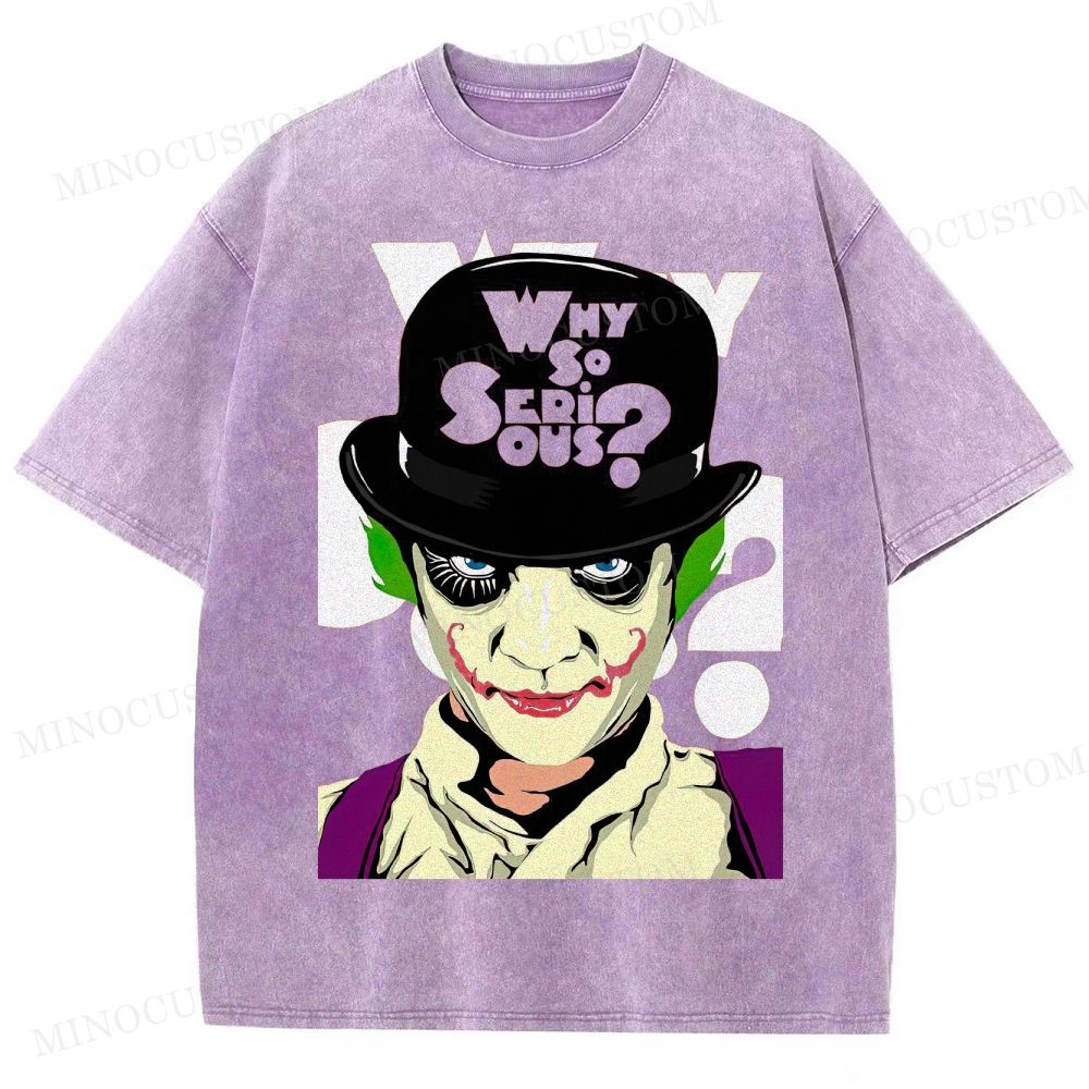 Funny Clown Parody Graphic  Washed T-Shirt 