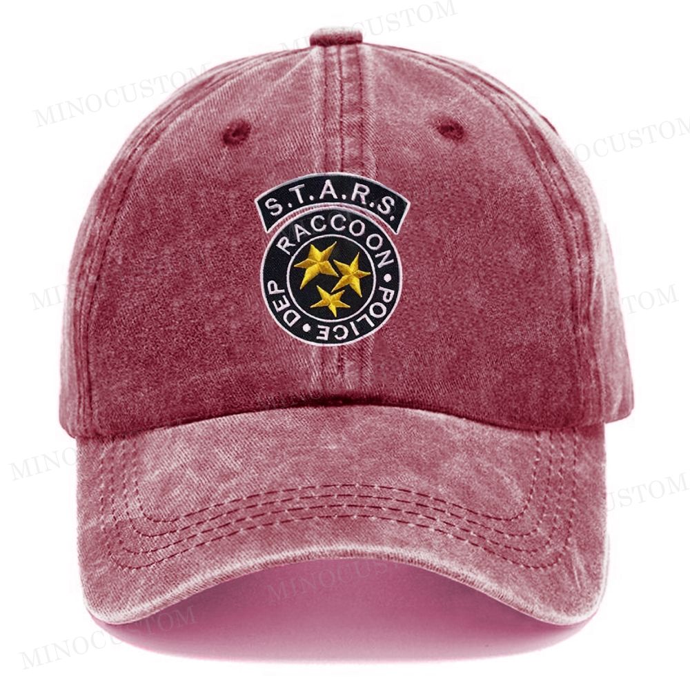 Raccoon City S.T.A.R.S. Vintage Casual Washed Cap