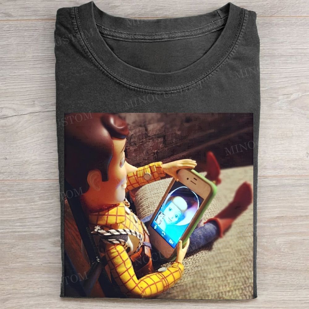 Woody Taking Selfie Meme Vintage Washed Tee