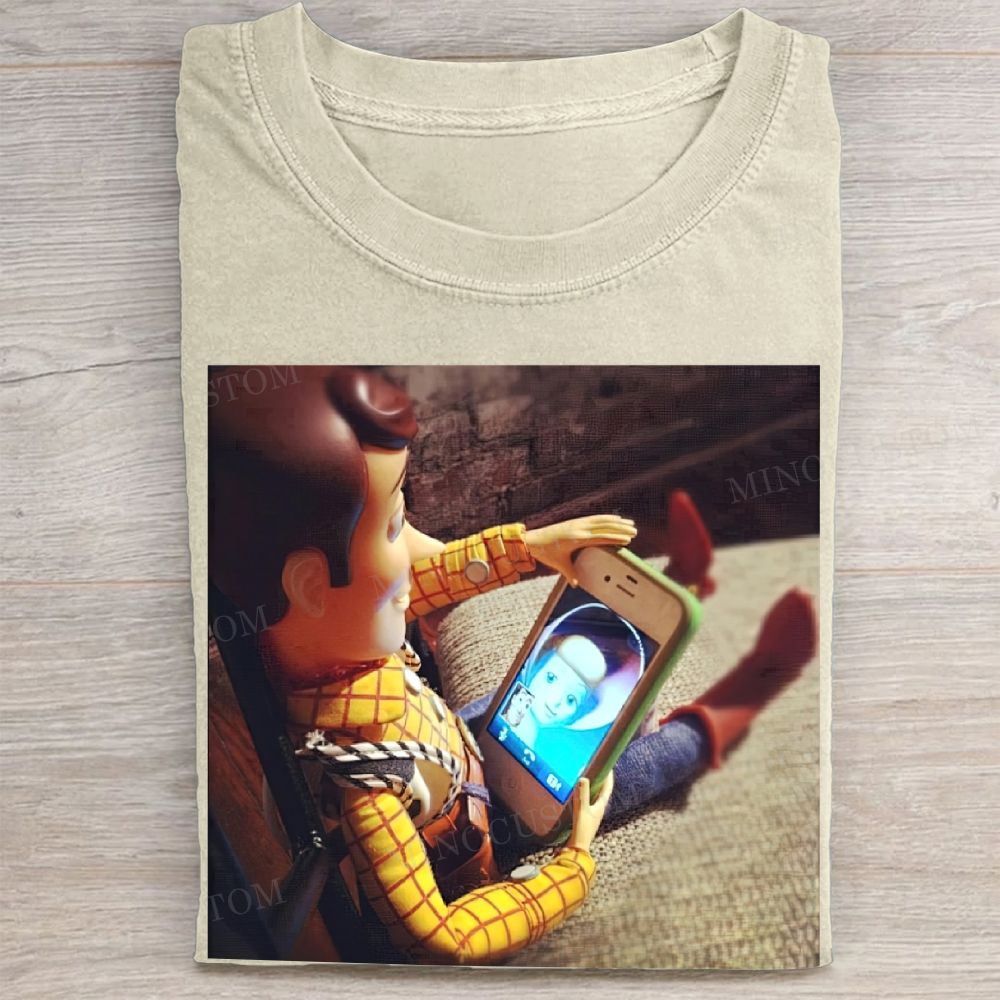 Woody Taking Selfie Meme Vintage Washed Tee