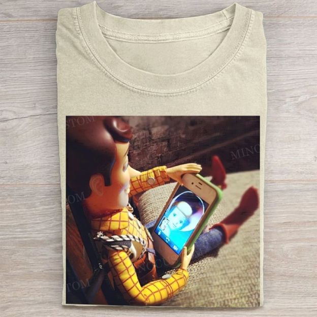 Woody Taking Selfie Meme Vintage Washed Tee