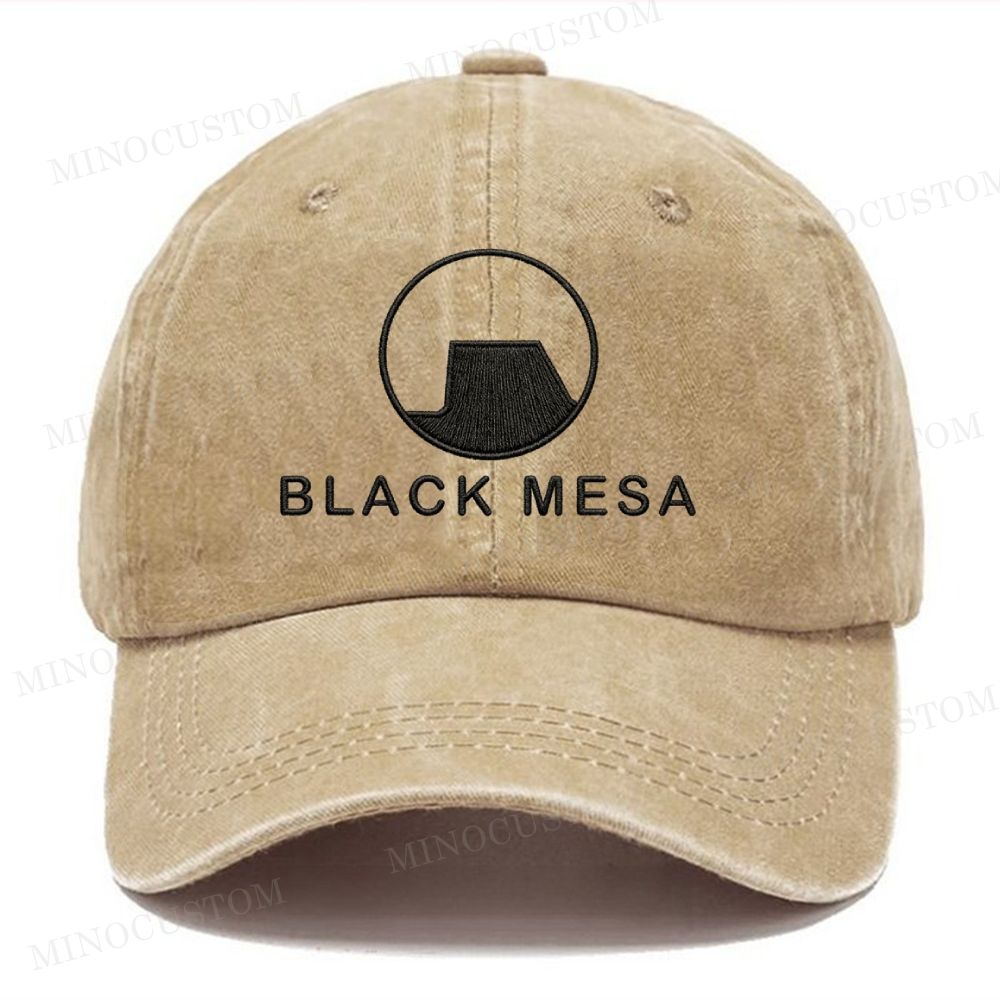 Embroidered-Black Mesa Washed Cap 