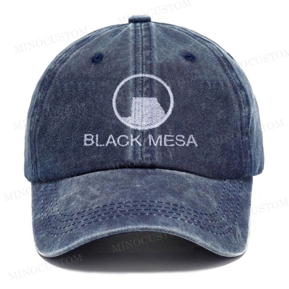 Embroidered-Black Mesa Washed Cap 