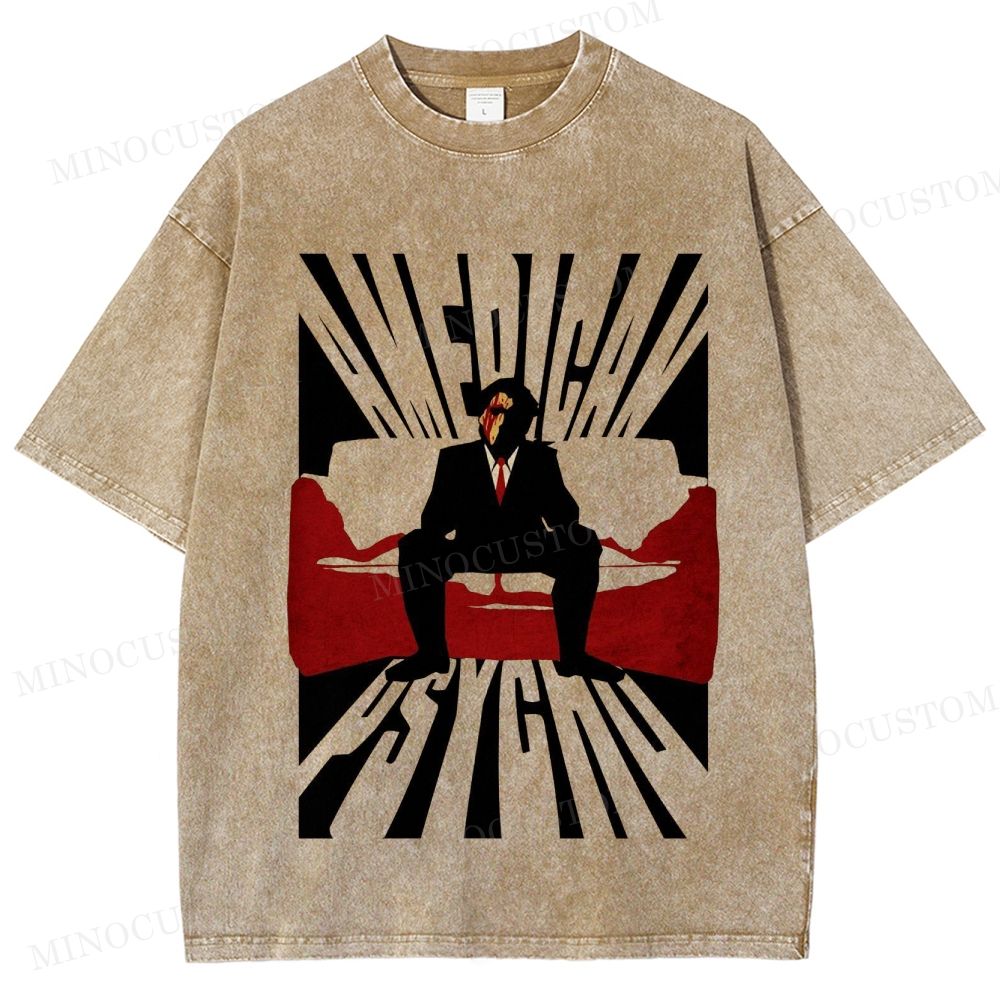 "Patrick Bateman"  Art Washed T-Shirt