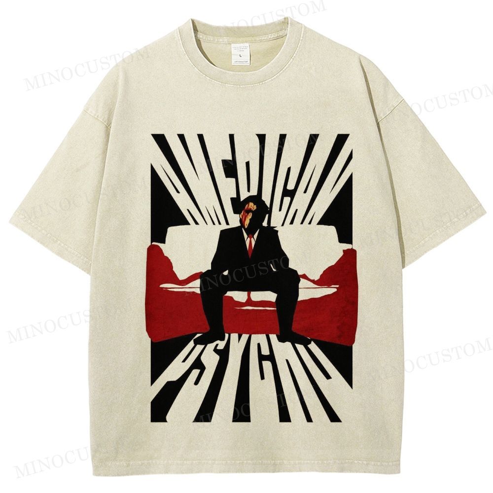 "Patrick Bateman"  Art Washed T-Shirt