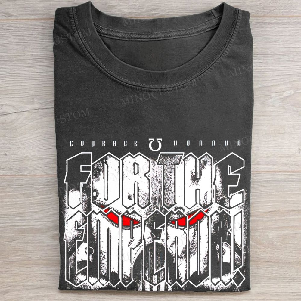  Sci-Fi War Text Graphic Vintage Washed Tee