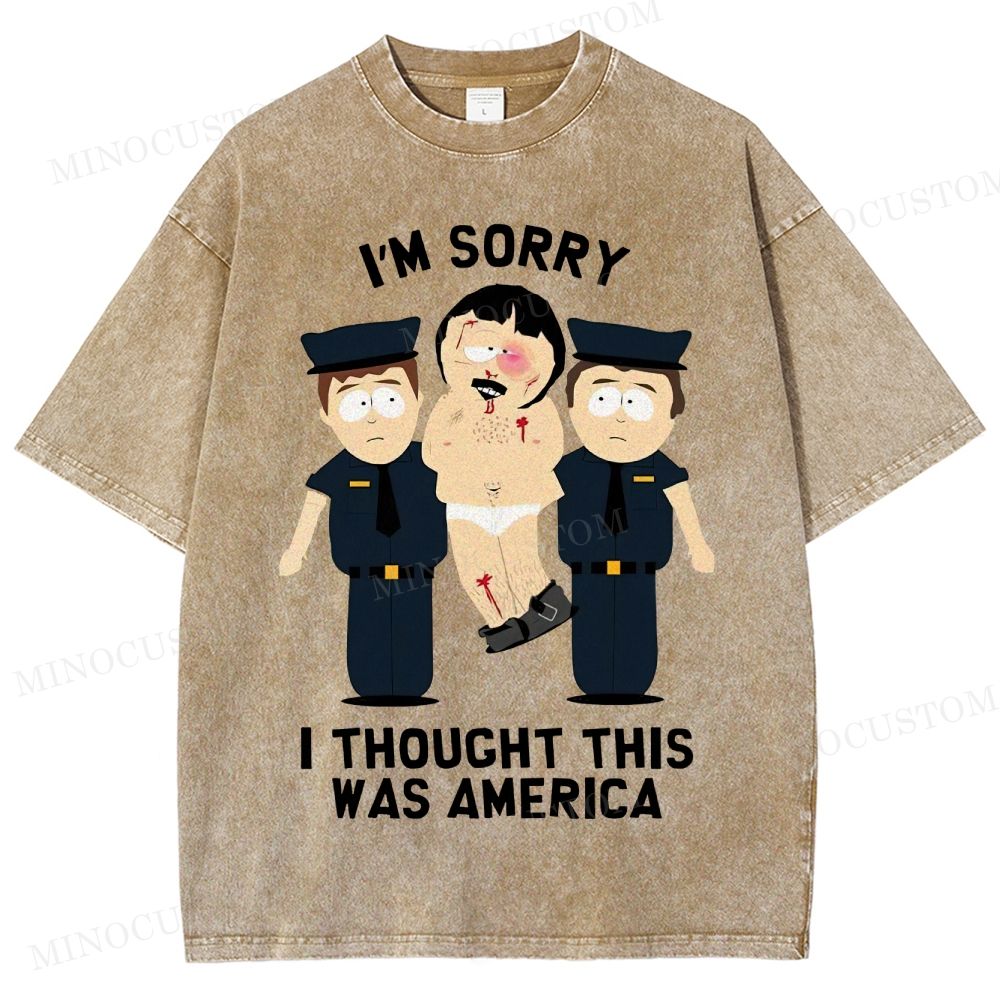 Funny Meme Quote Cartoon Washed T-Shirt