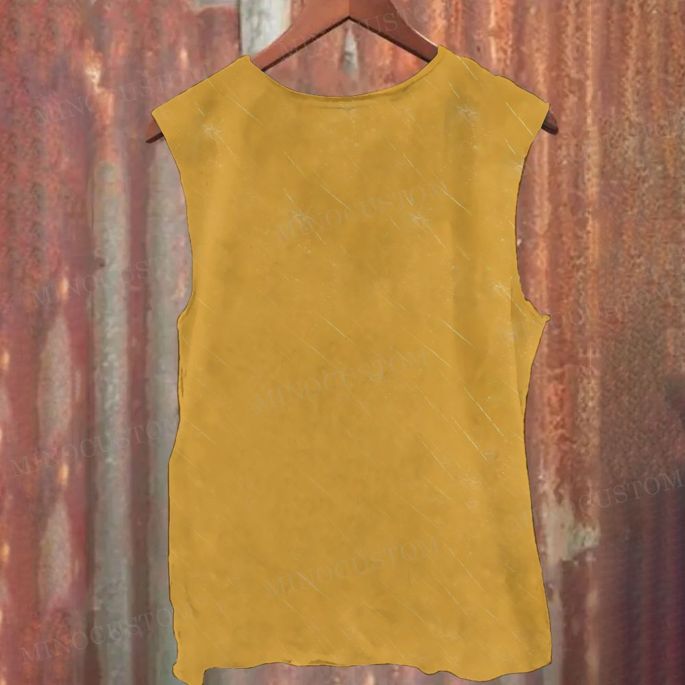 Horror Doll Vintage Distressed Graphic Sleeveless Printed Tank Top