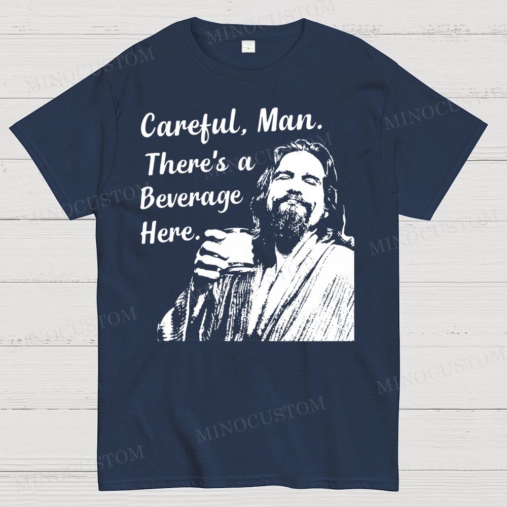There Are Drinks Here Movie Quotes Dude, Stop Drinking Funny Quotes Cotton T-shirt 
