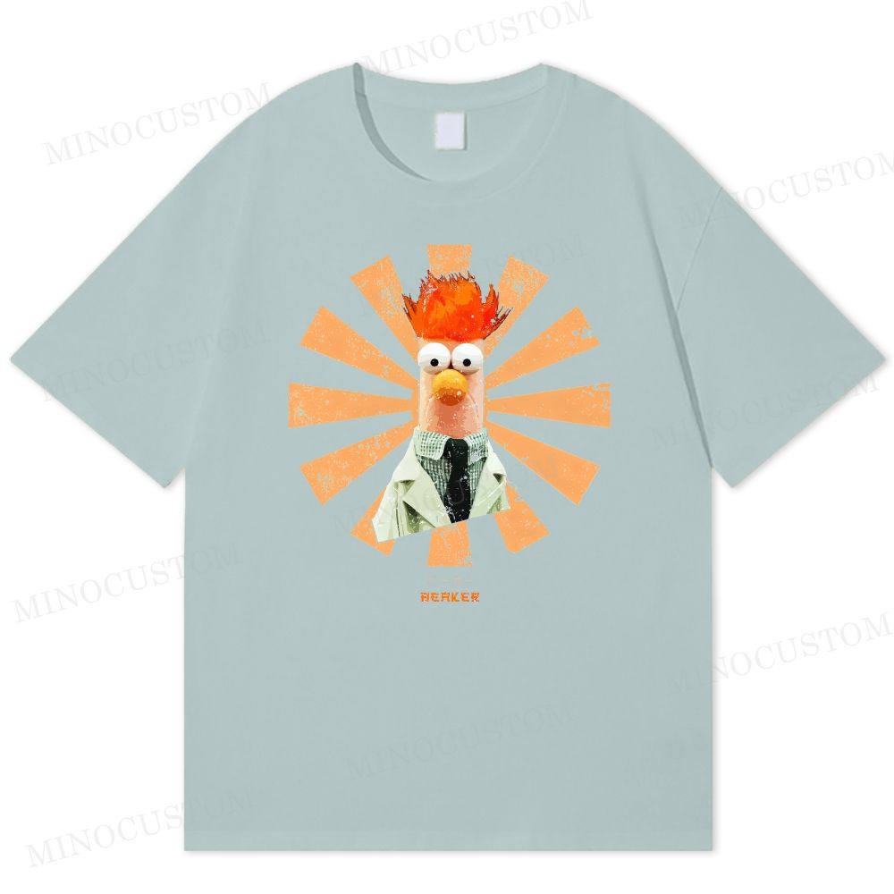  Retro Sunburst Beaker Character Cotton T-shirt