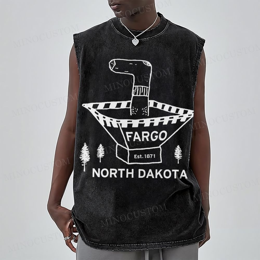  Wood Chipper Funny Movie Shirt Vintage Cult Movie Washed Vest 