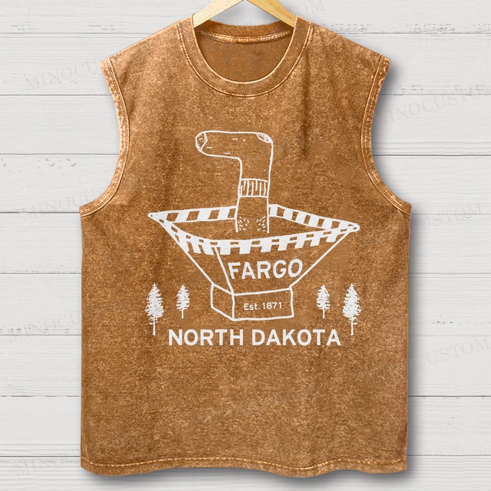 Wood Chipper Funny Movie Shirt Vintage Cult Movie Washed Vest