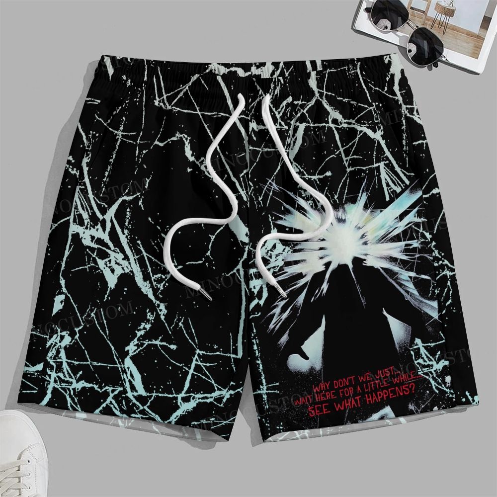 Retro Horror Movie Beach Shorts 
