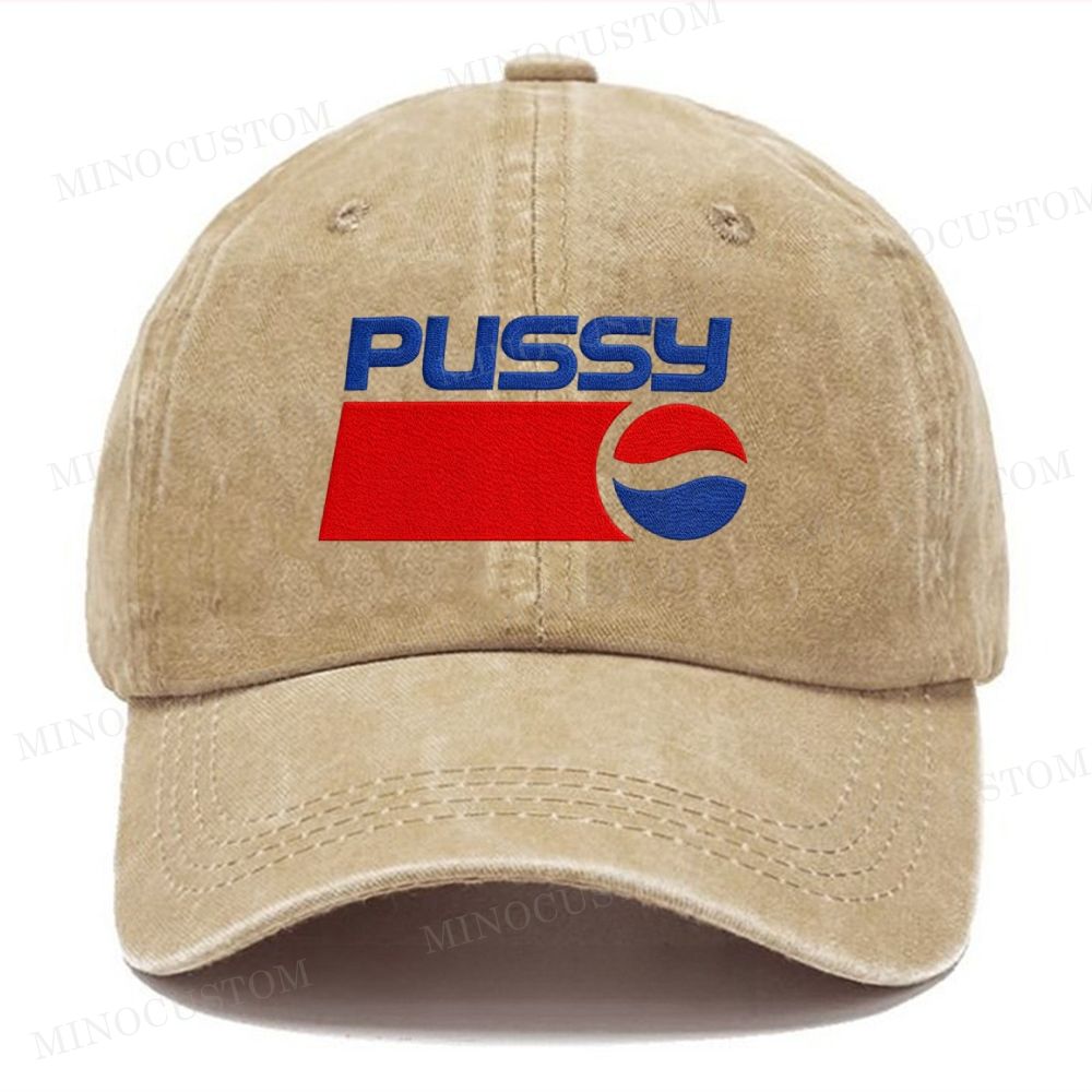 Embroidered Unisex Distressed Casual Washed Cap 