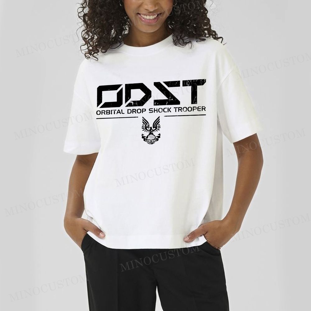 ODST White Vintage Cotton T-shirt 