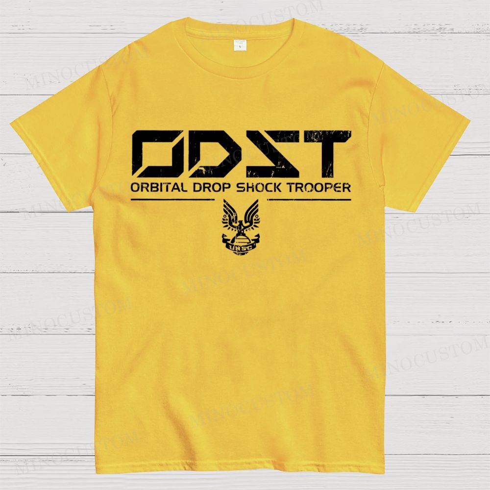 ODST White Vintage Cotton T-shirt 