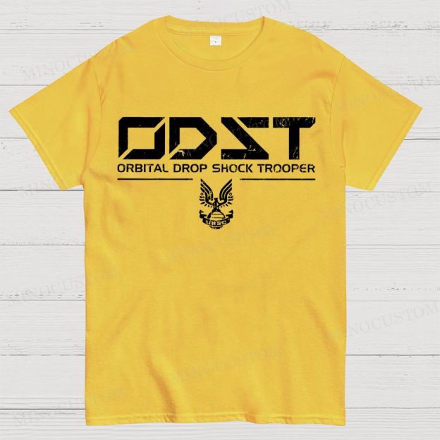 ODST White Vintage Cotton T-shirt 