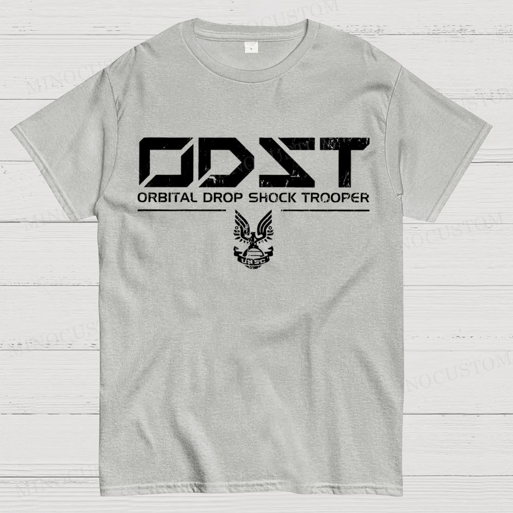 ODST White Vintage Cotton T-shirt 