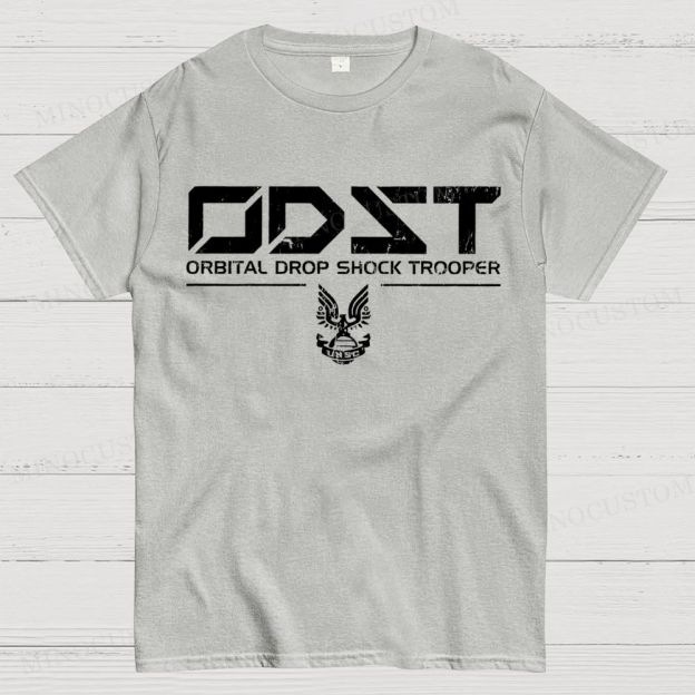 ODST White Vintage Cotton T-shirt 