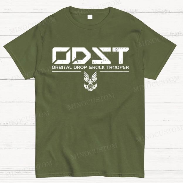 ODST White Vintage Cotton T-shirt 