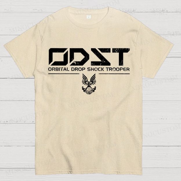 ODST White Vintage Cotton T-shirt 