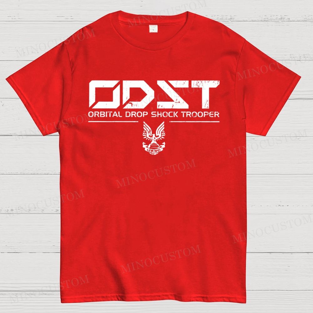 ODST White Vintage Cotton T-shirt 