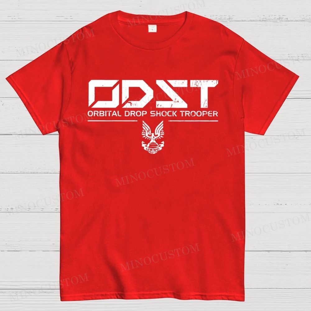 ODST White Vintage Cotton T-shirt 
