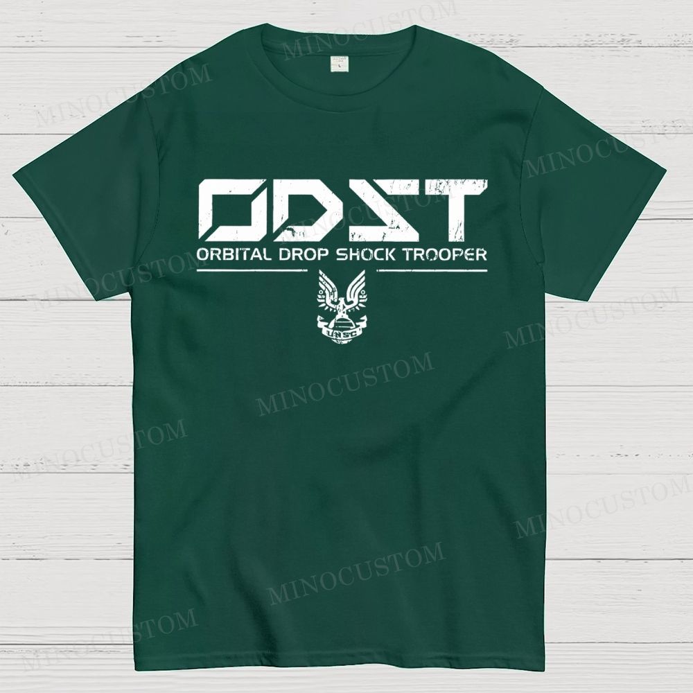 ODST White Vintage Cotton T-shirt 
