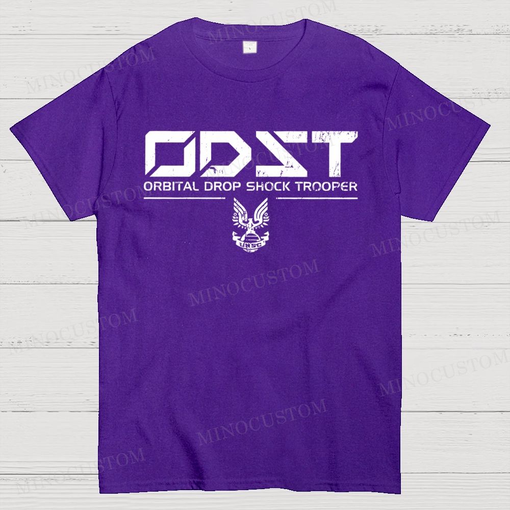 ODST White Vintage Cotton T-shirt 